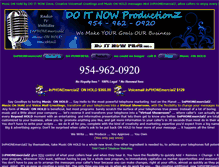 Tablet Screenshot of doitnowproductionz.com